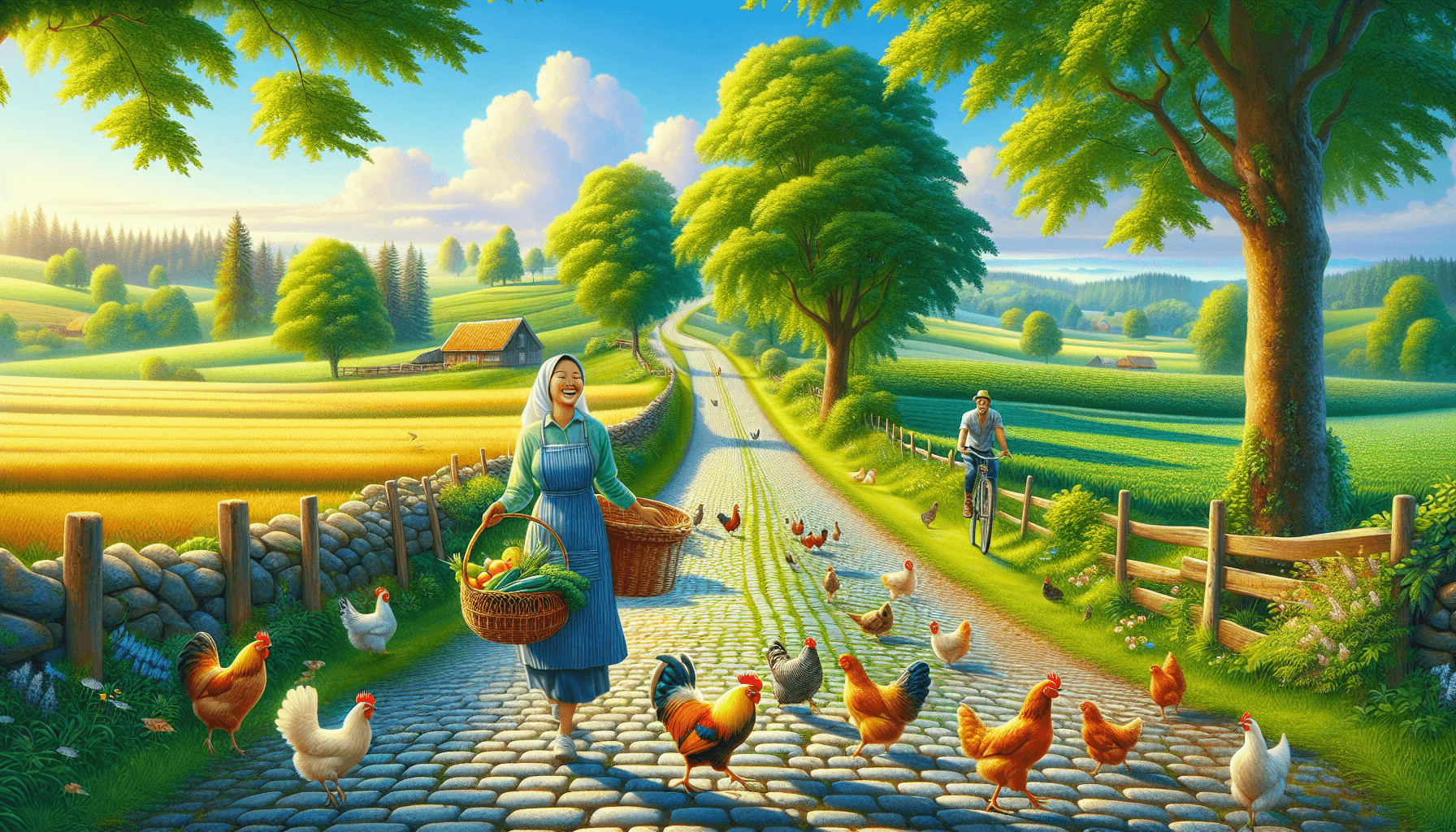Countryside Road Scene