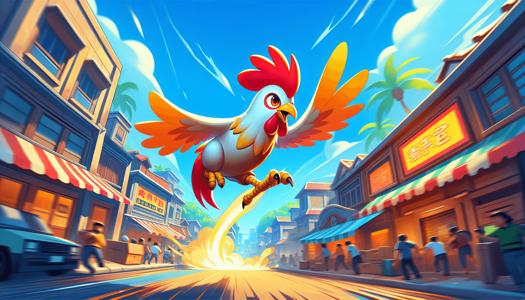 Heroic Chicken in Action